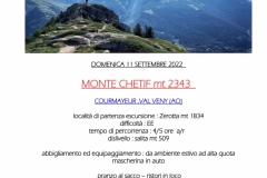11 settembre 2022 - Monte Chetif 